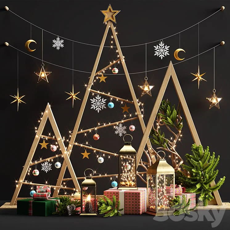 New year decorative set 2